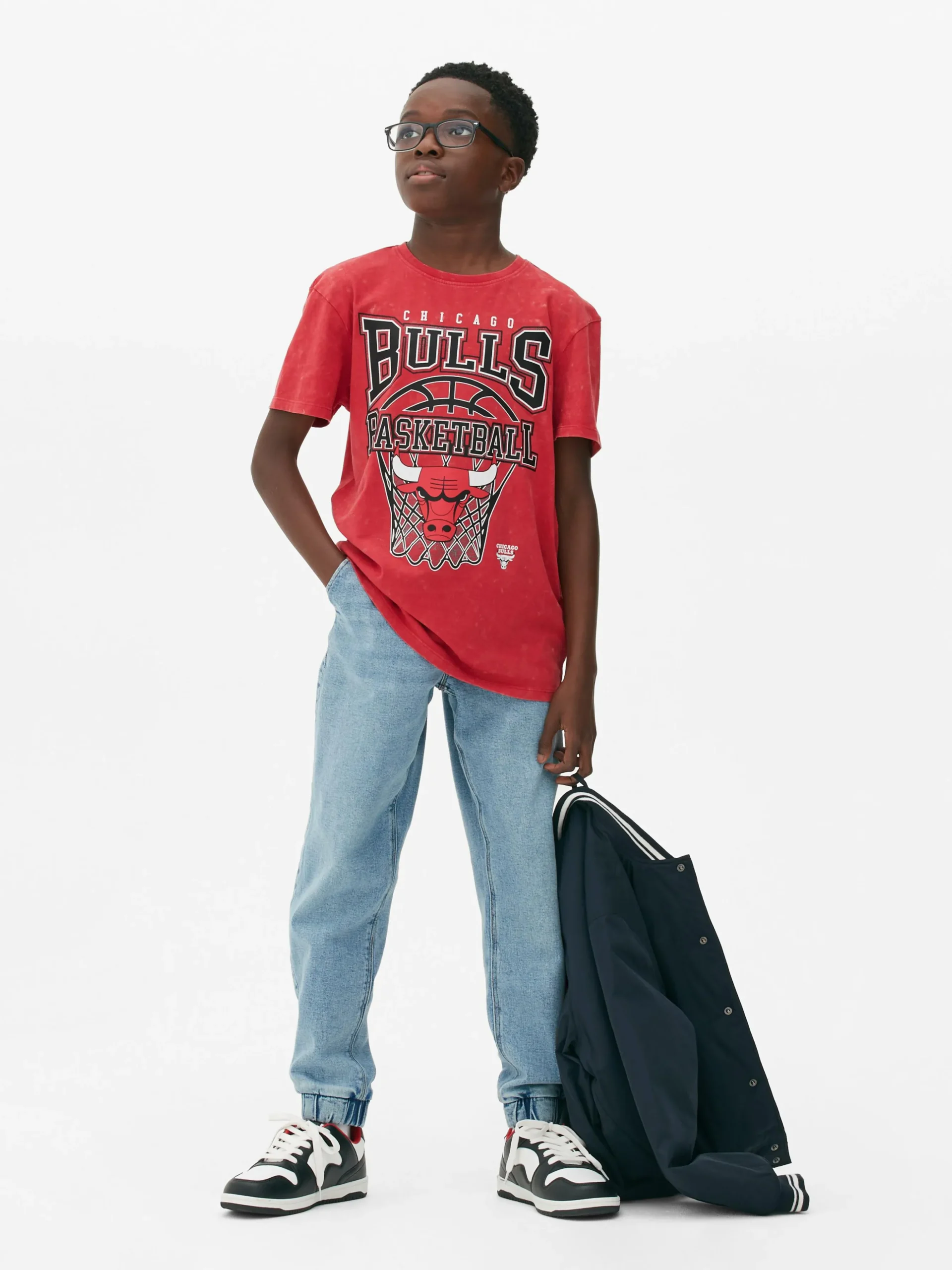 T-shirt Met Print NBA Chicago Bulls