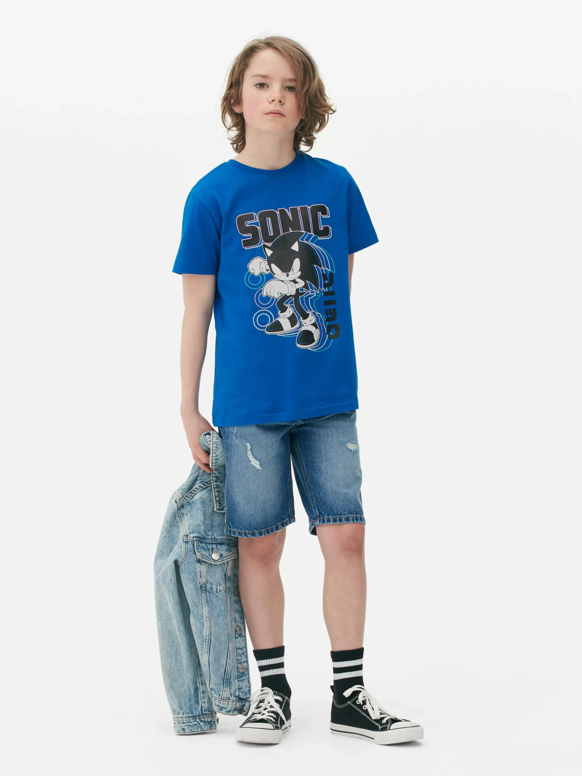 T-shirt Met Print Sonic The Hedgehog