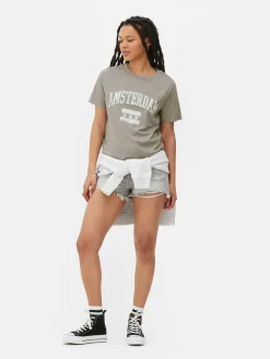 T-shirt Met Relaxte Pasvorm En Print