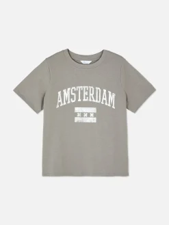 T-shirt Met Relaxte Pasvorm En Print