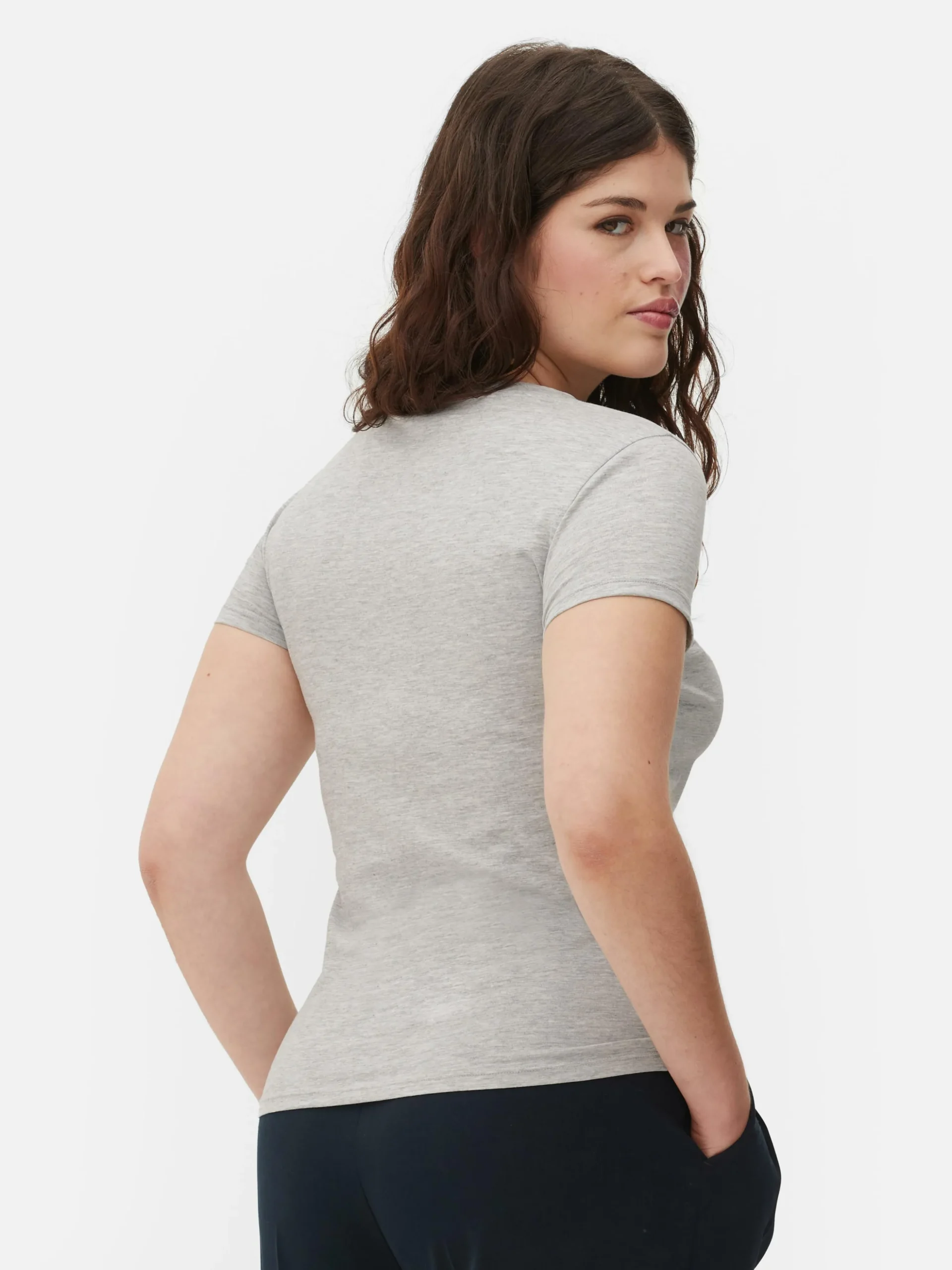 T-shirt Met Ronde Hals En Stretch