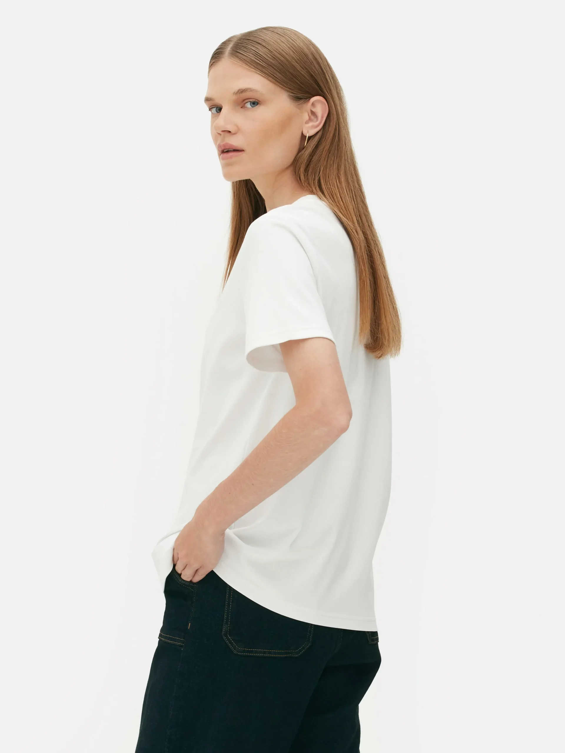 T-shirt Met Ronde Hals The Edit