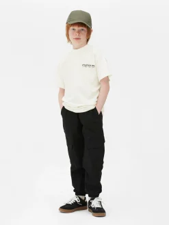T-shirt Met Sportieve Print En Korte Mouw