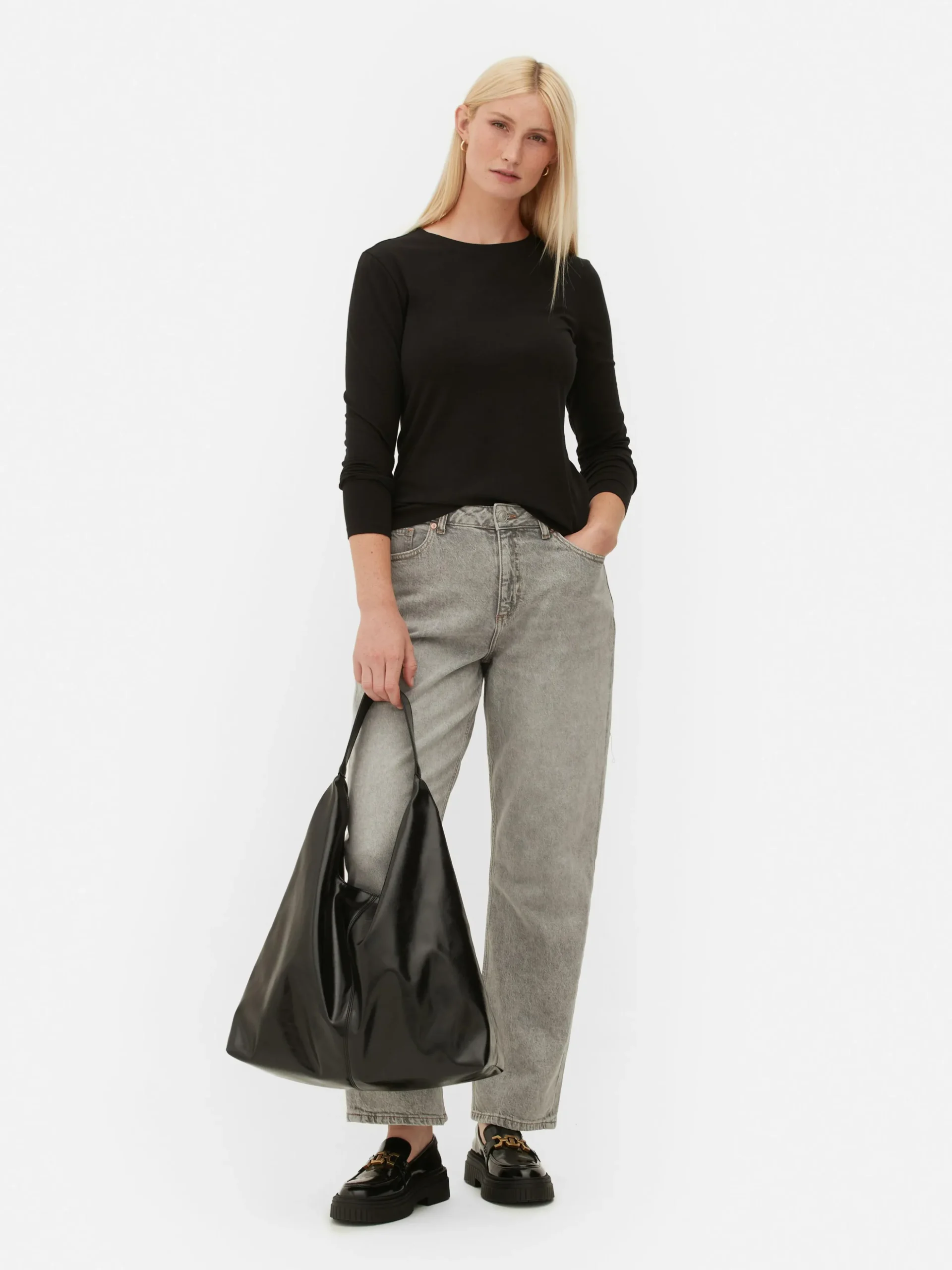 T-shirt Met Stretch En Lange Mouwen