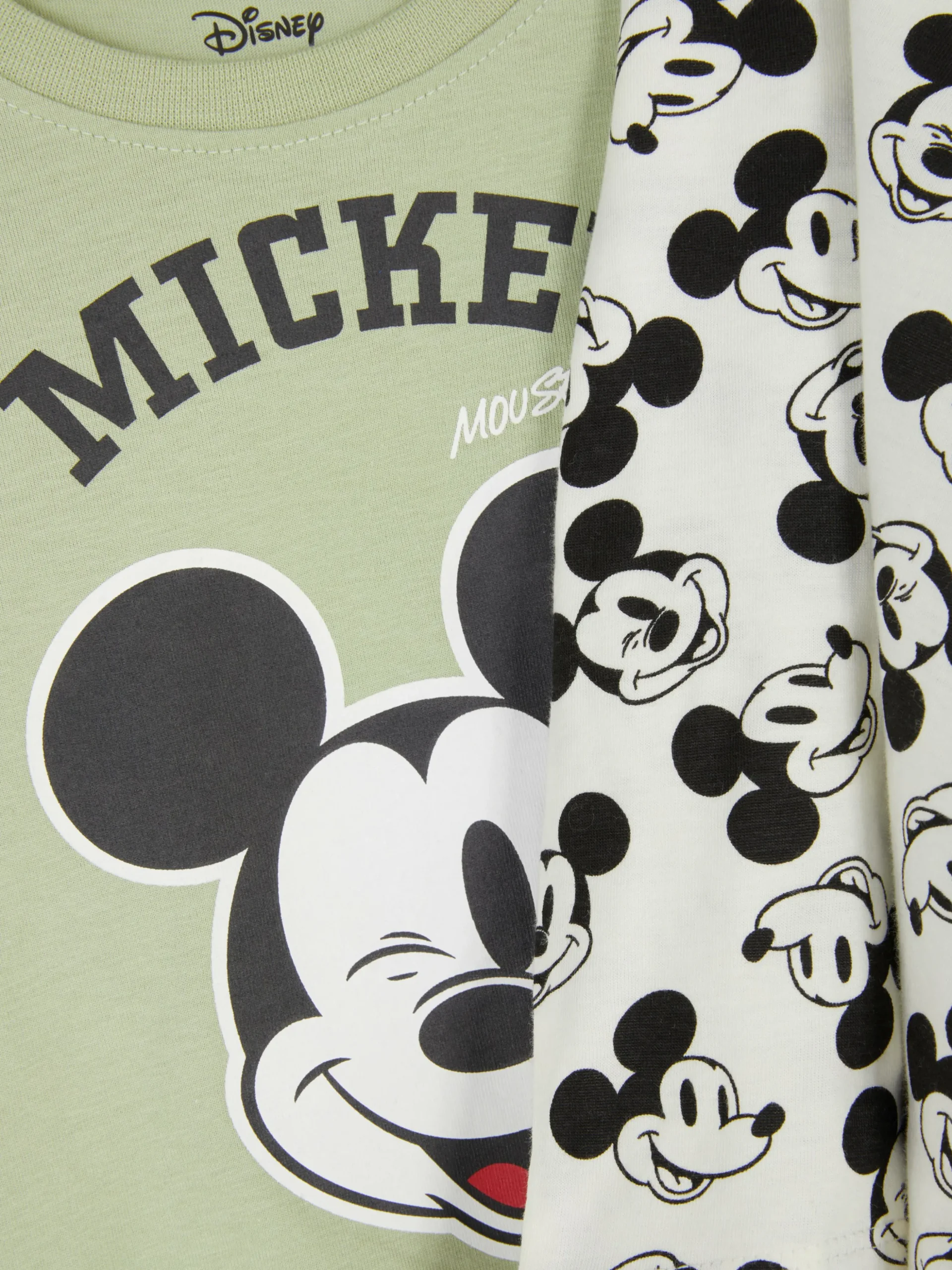 T-shirts Met Lange Mouwen Disney's Mickey Mouse, Set Van 2