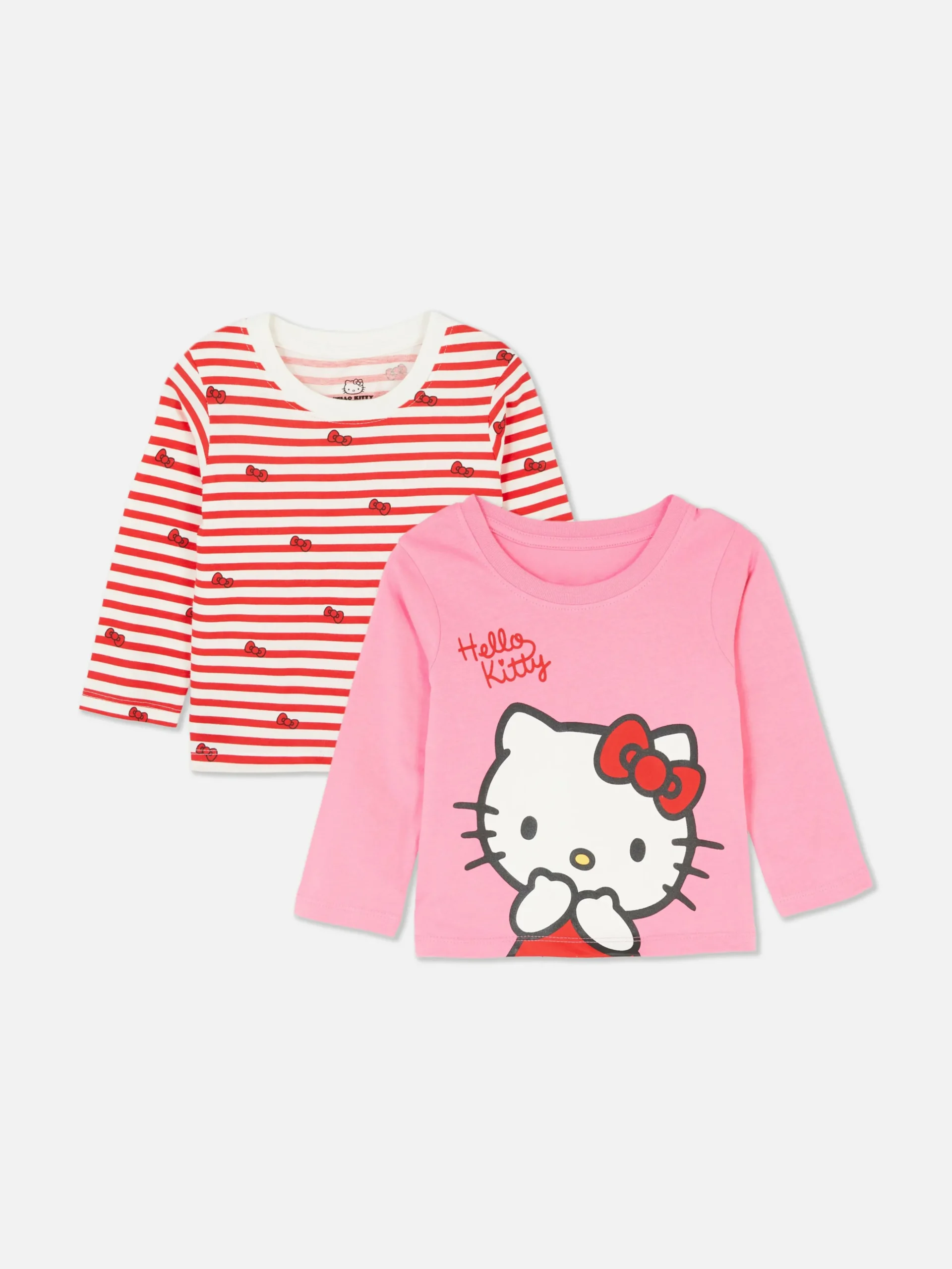 T-shirts Met Lange Mouwen Hello Kitty, Set Van 2