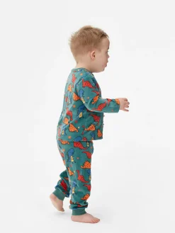 Velours Pyjama Met Print