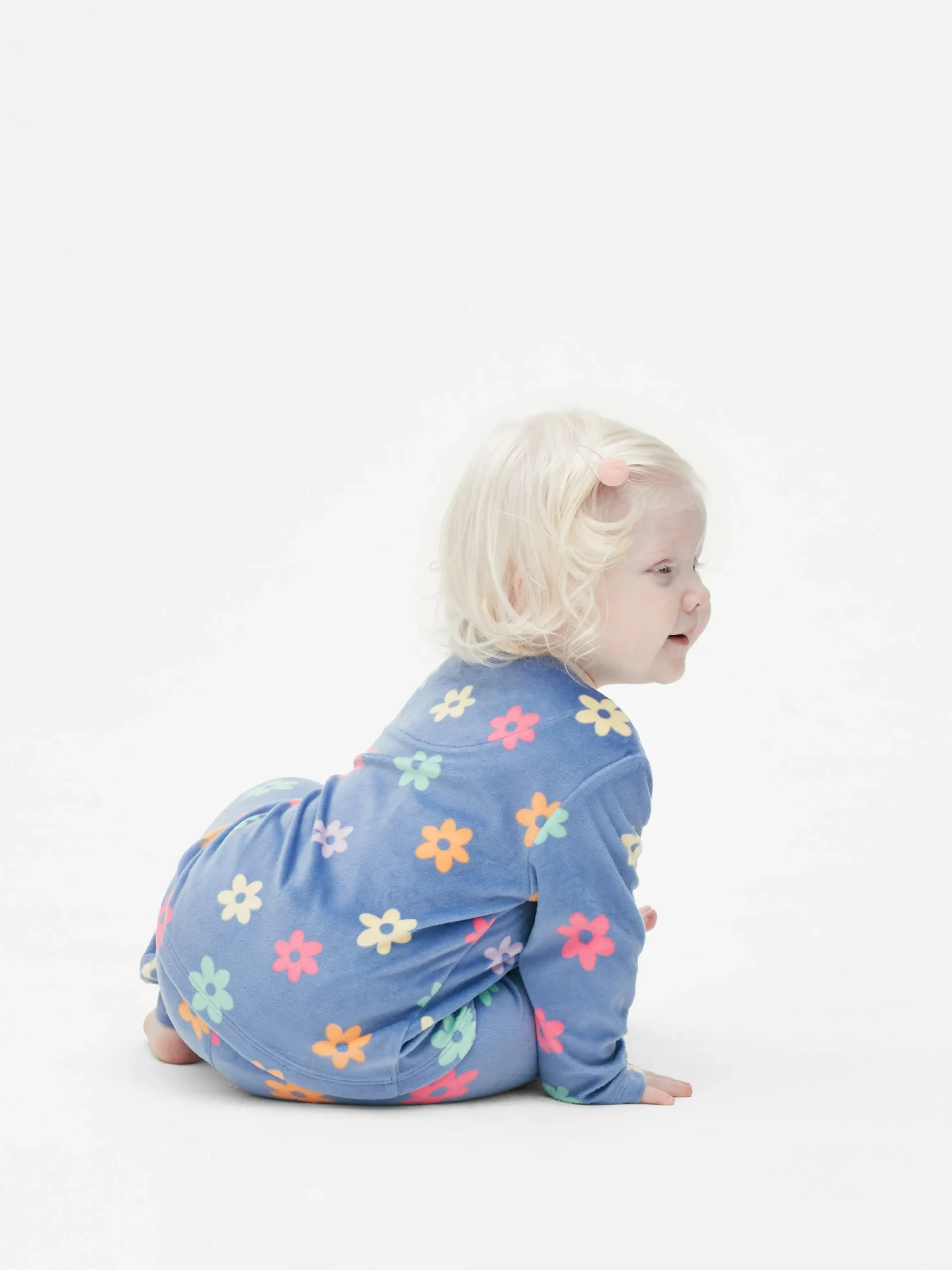 Velours Pyjama Met Print