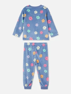 Velours Pyjama Met Print