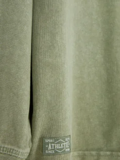Verwassen T-shirt Met Lange Mouwen