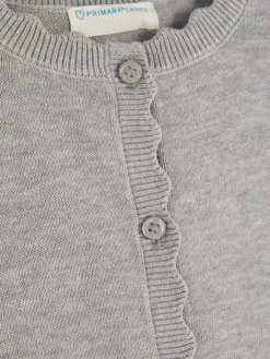 Vest Met Knoopsluiting En Geschulpte Rand