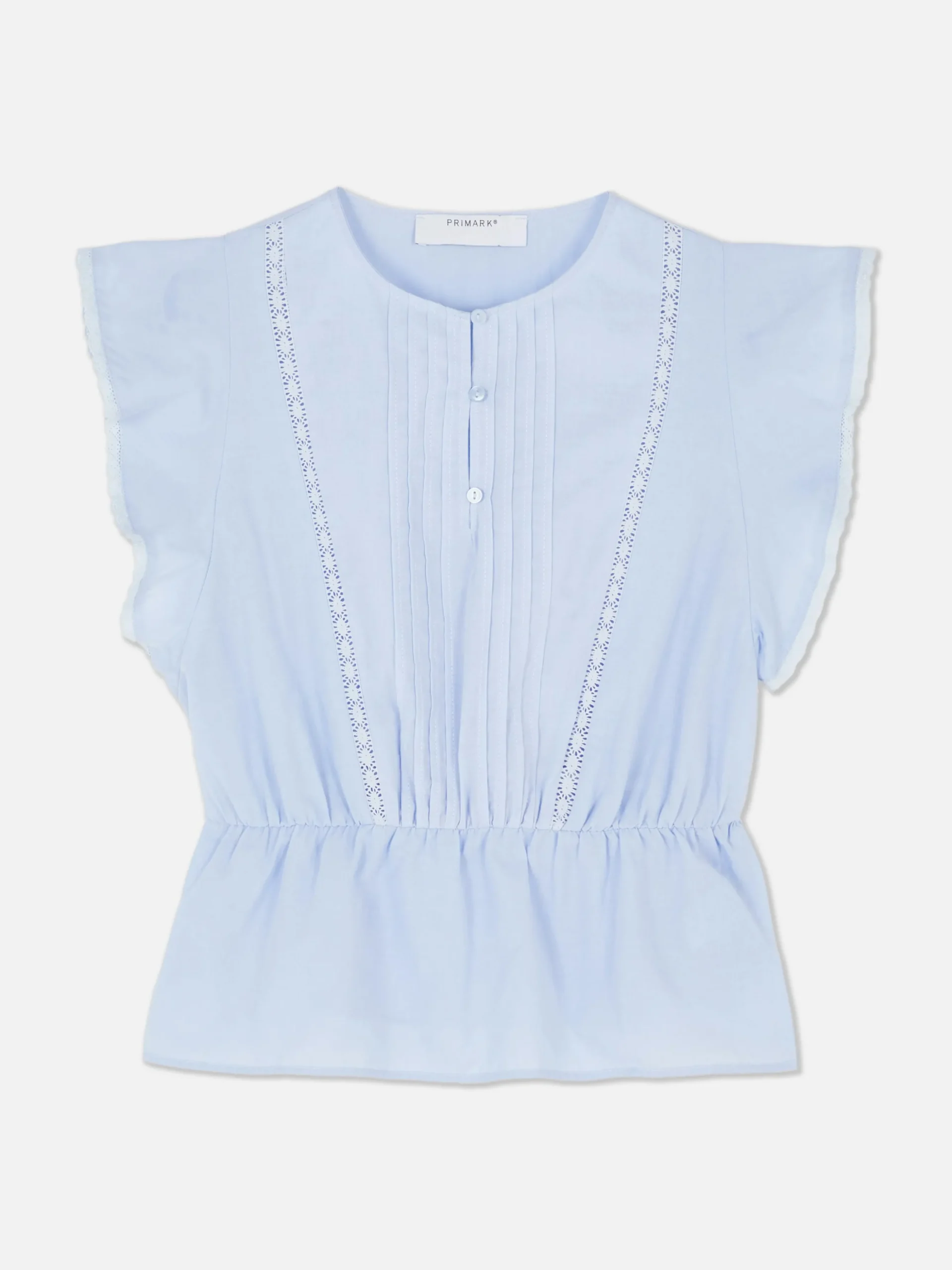 Victoriaanse Mouwloze Top Met Broderie Anglaise