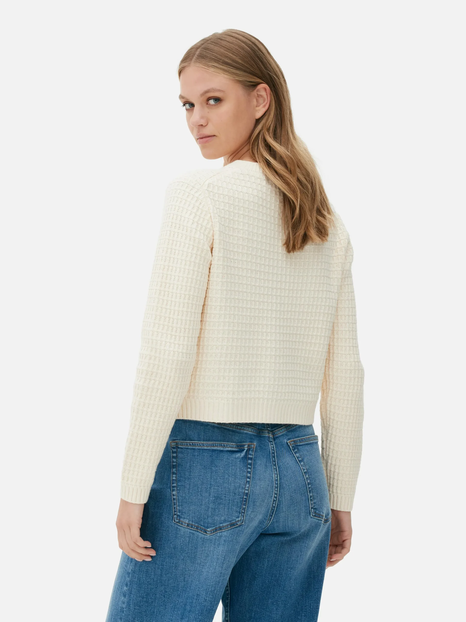 Wafelgebreid Vest