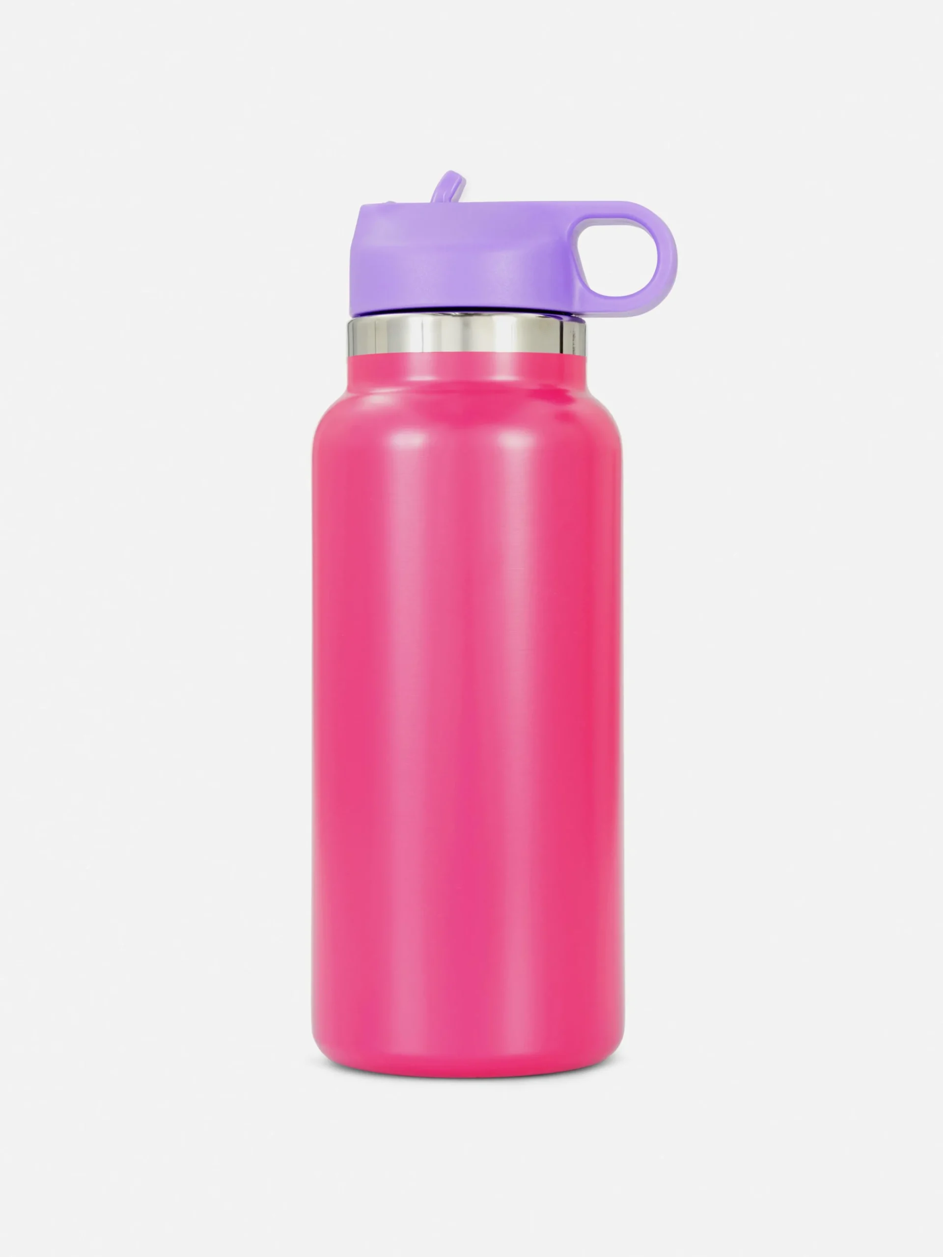 Waterfles Met Kleurvlakken En Rietje