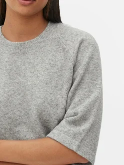 Wijdvallend Gebreid T-shirt