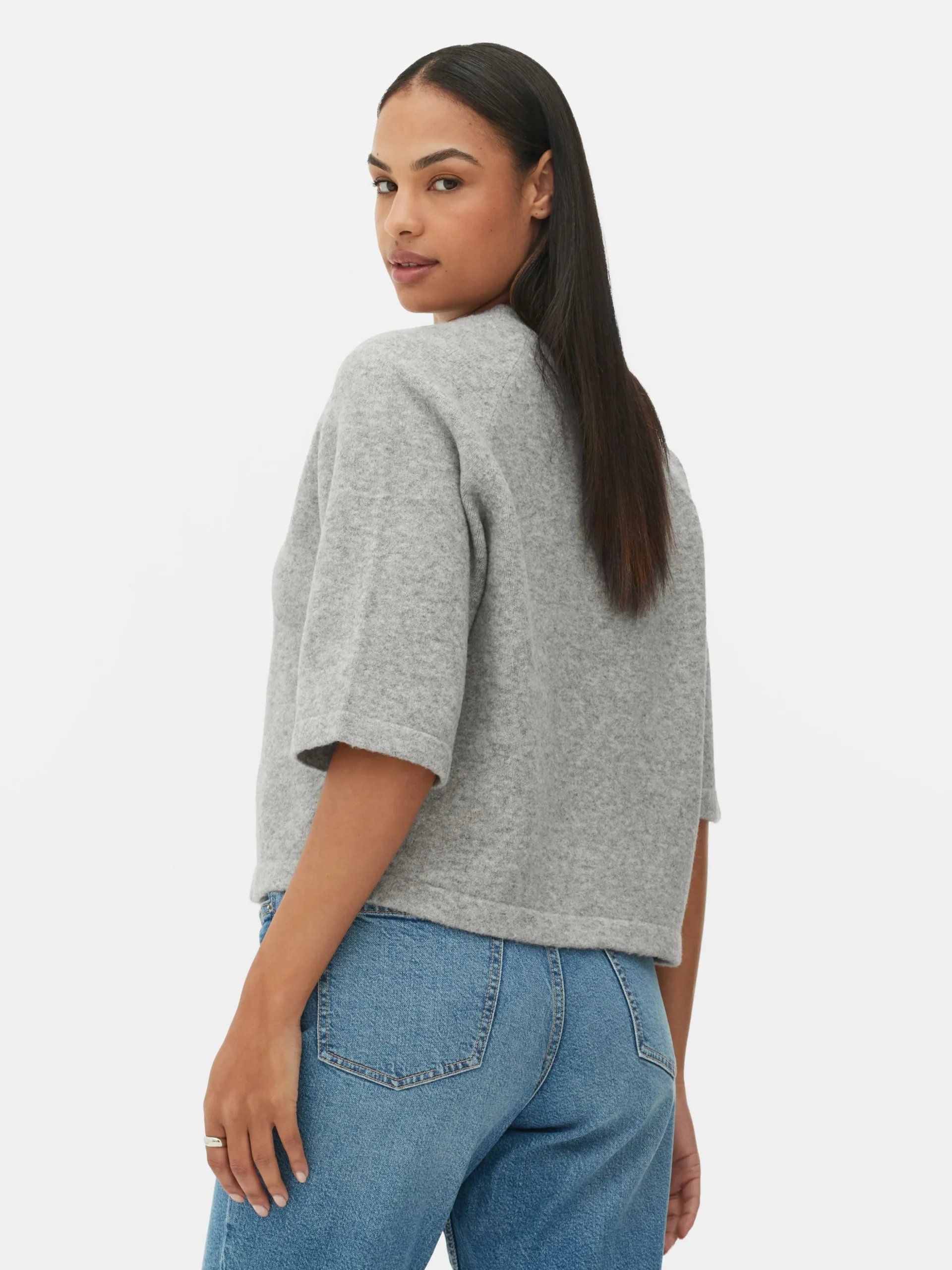Wijdvallend Gebreid T-shirt