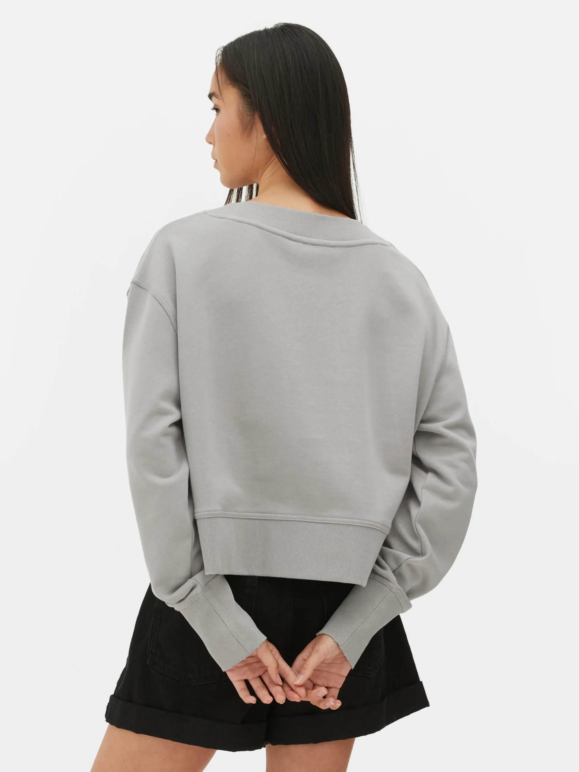 Wijdvallend Sweatshirt Met Ronde Hals