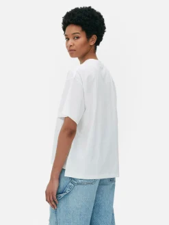 Wijdvallend T-shirt Met Grafische Print